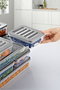 Hermia Juego de Cajas de Almacenamiento MDFRSB-2-9, Set de 9 Piezas de Plástico Gris para Cocina y Despensa